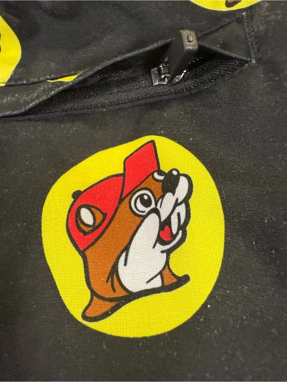 Kids Black Graphic Swim Shorts with Yellow & Red Badge Print